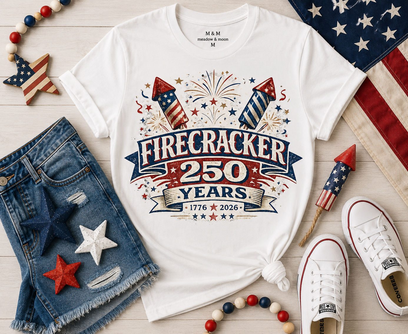 Firecracker 250 Years Tee