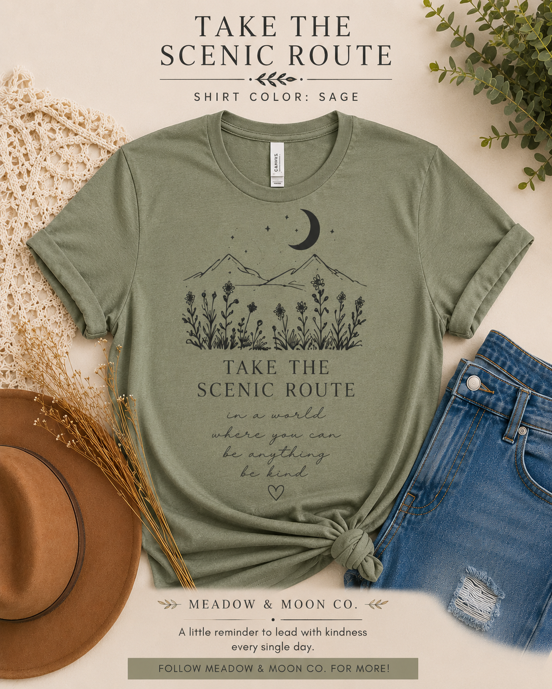 Take the Scenic Route Tee