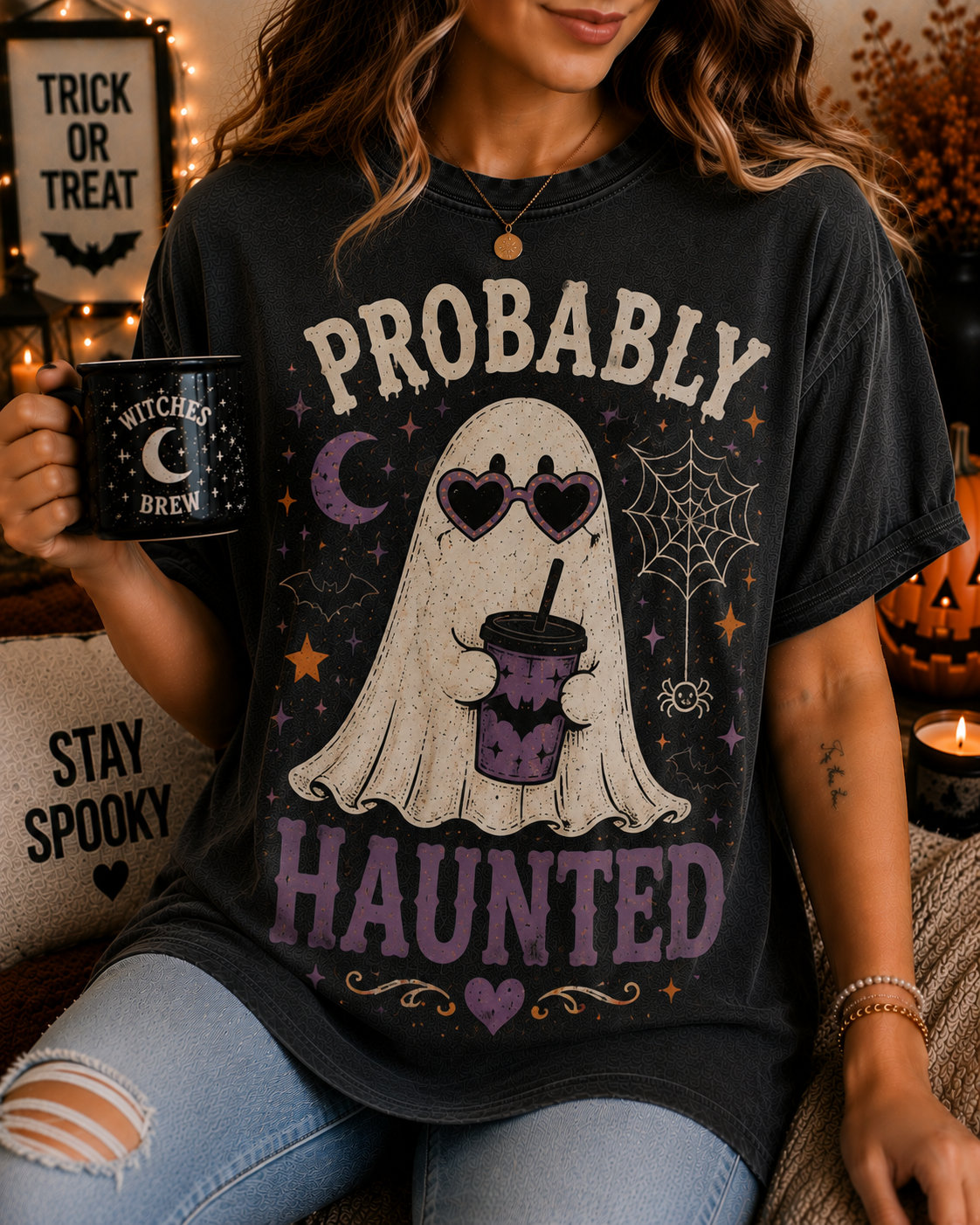 Probably Haunted Tee 👻🌙
