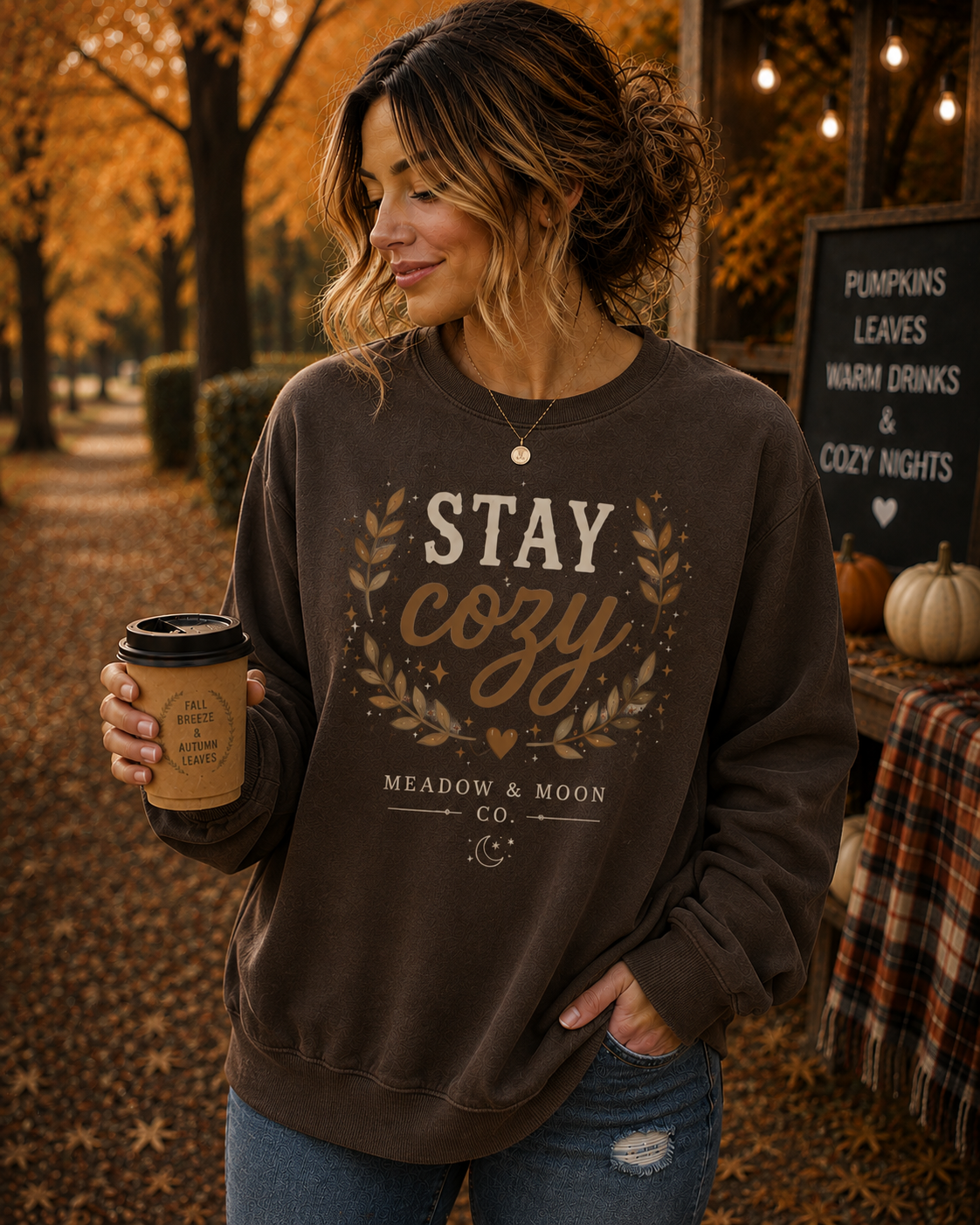 Stay Cozy Espresso Crewneck.png