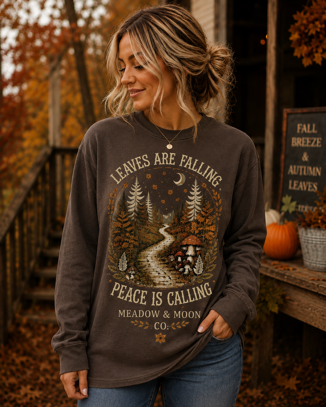 Leaves are Falling Crewneck Espresso.png
