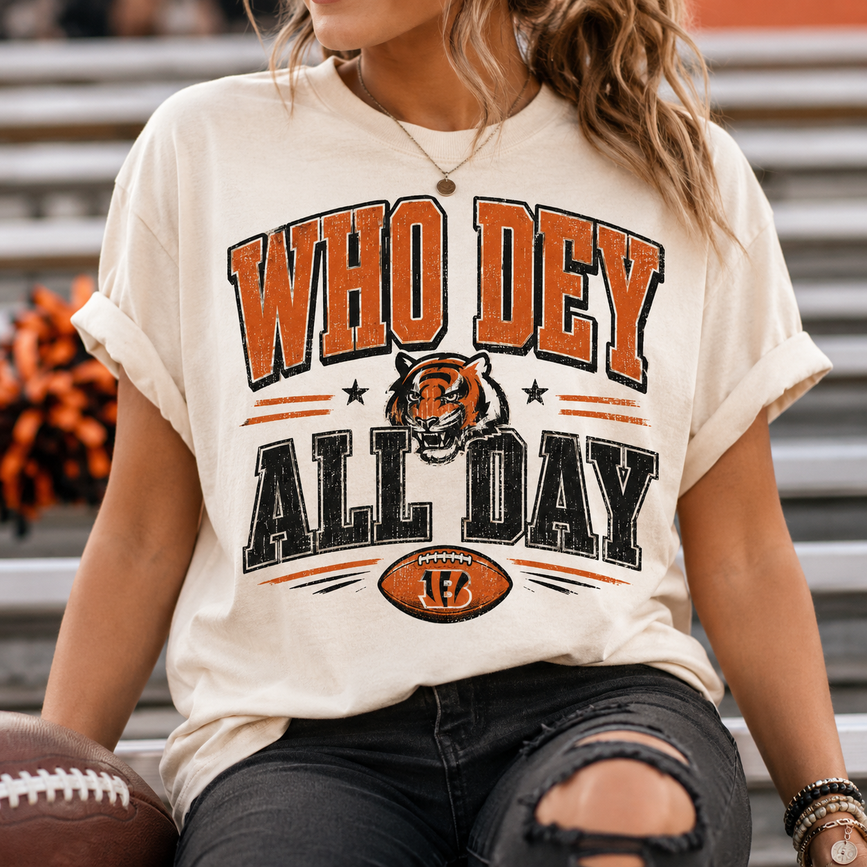 Who Dey All Day Tee 🏈🐅