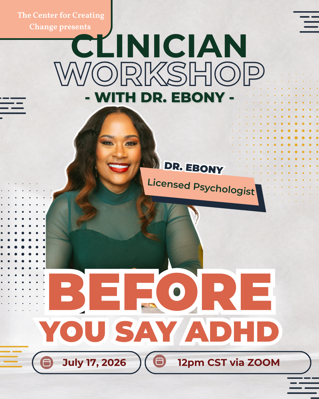 Before You Say ADHD: A Therapist's Guide to Diagnostic Accuracy