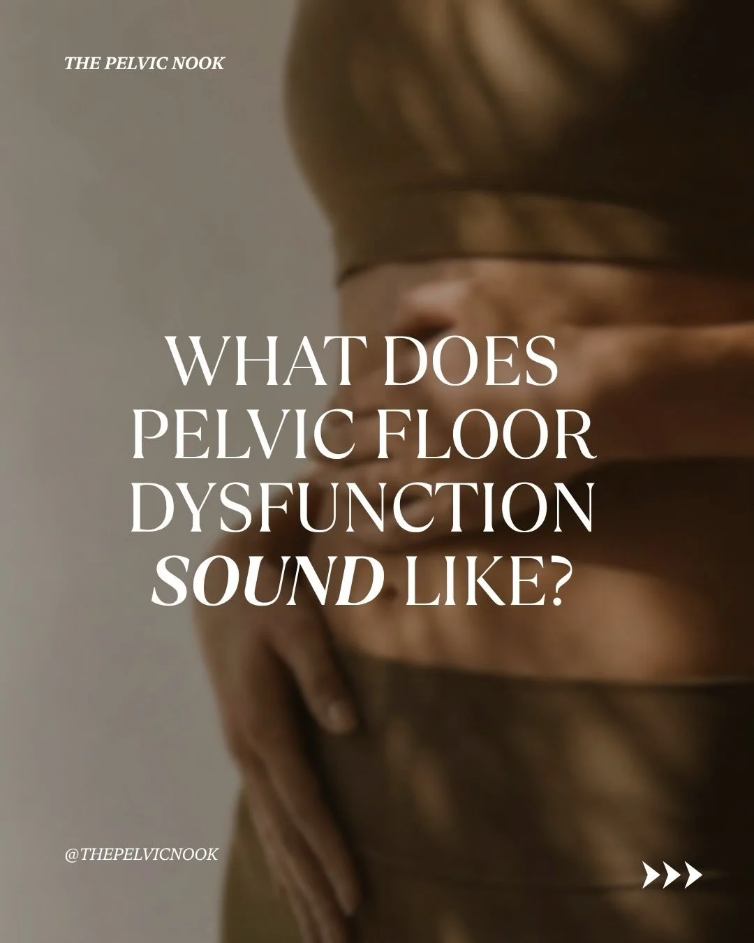 However your symptoms impact your daily life &mdash; we hear you 🤎

You&rsquo;re not alone and you don&rsquo;t have to keep living this way. We&rsquo;re here to support you and get you back to the life you love without your pelvic floor getting in t