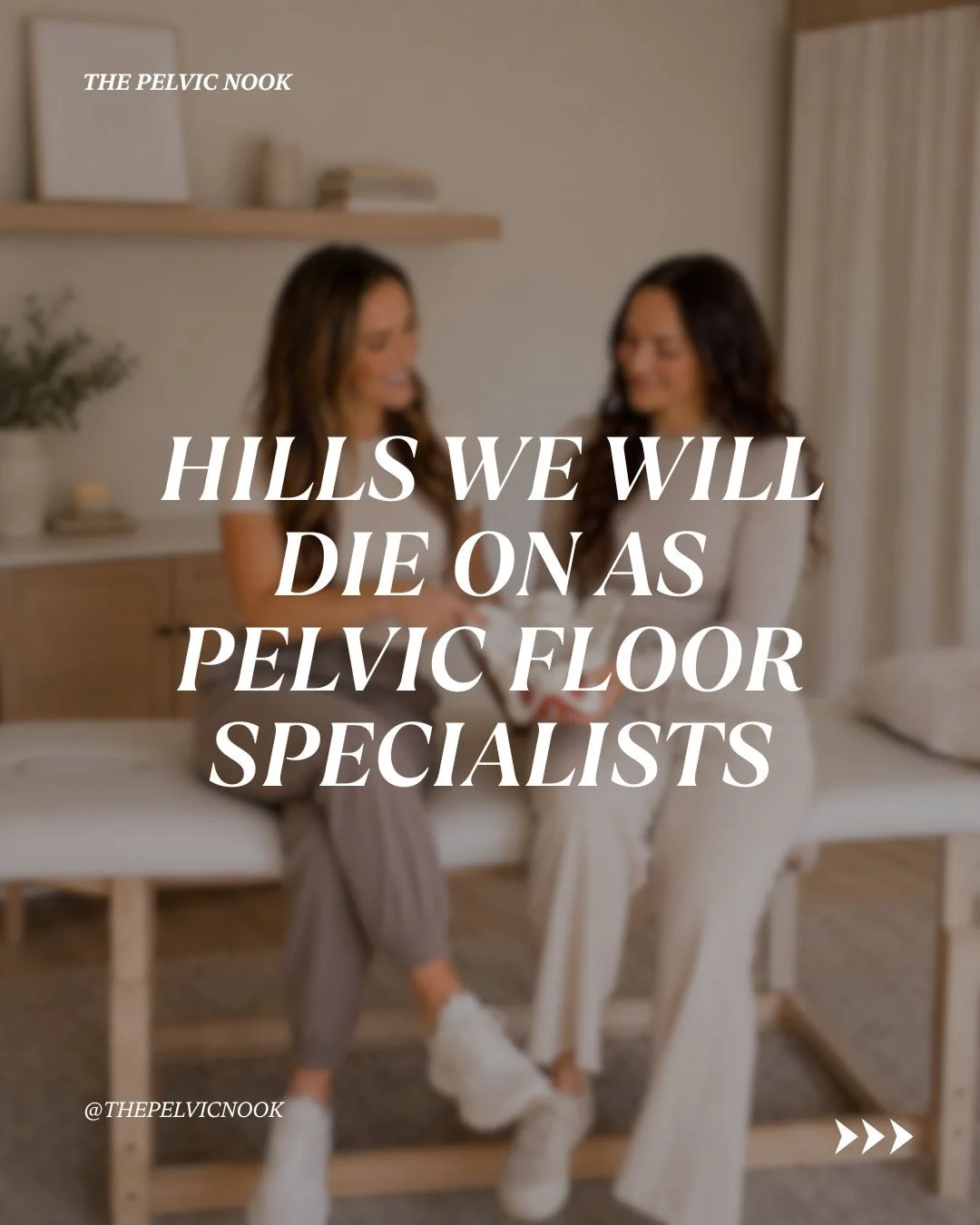 Which hill are you dying on with us?

Leaking, pain, pressure, constipation, urgency, painful intimacy, postpartum changes &mdash; just because something is common doesn&rsquo;t mean you have to accept it as your new normal.

And if someone told you 