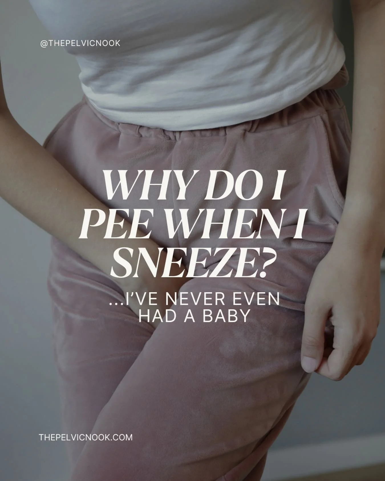 Because childbirth isn&rsquo;t the only thing that affects your pelvic floor 👏🏼

Never had a baby but still cross your legs before you sneeze?

When you sneeze, there&rsquo;s a quick increase in pressure through your abdomen &mdash; and your pelvic