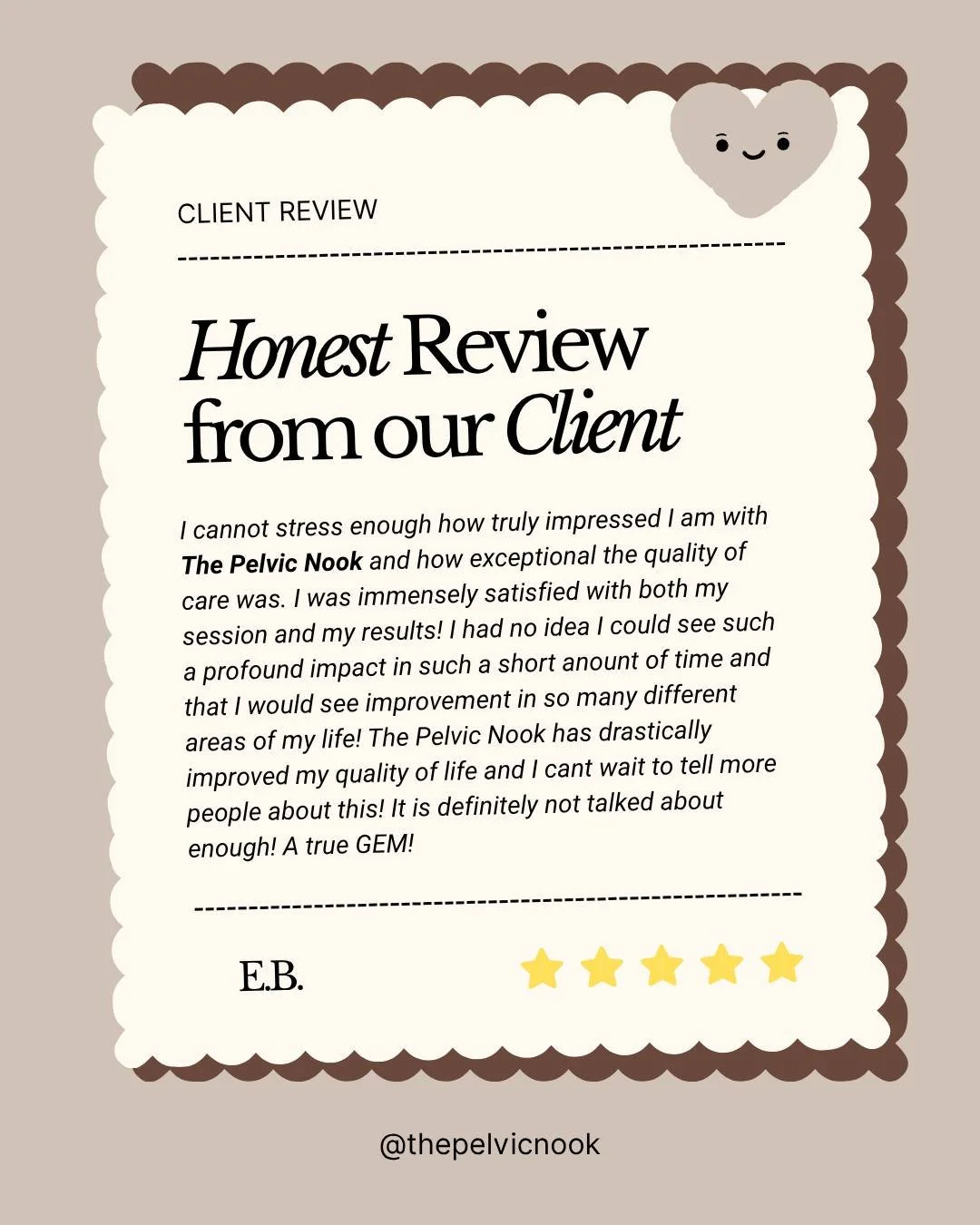 We love our Clients!

And we love changing lives! One pelvic floor at a time!

#wellness #pelvicfloor #knowledgeispower #health #review