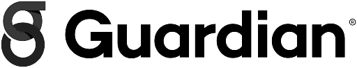 Guardian logo in black text with a circular emblem to the left.