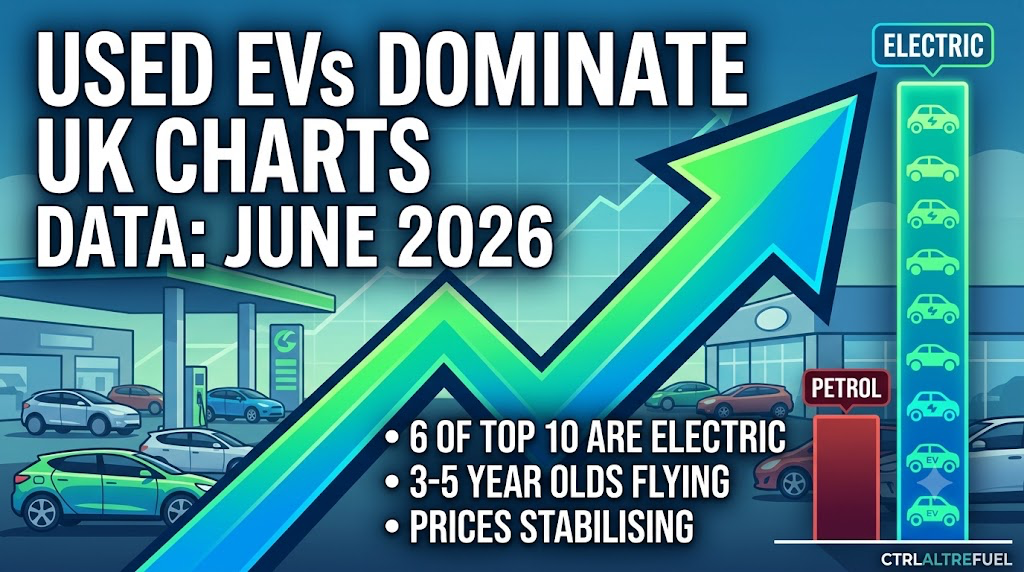 Autotrader Data: Used EVs Dominate UK Fastest-Selling Charts as Demand Accelerates