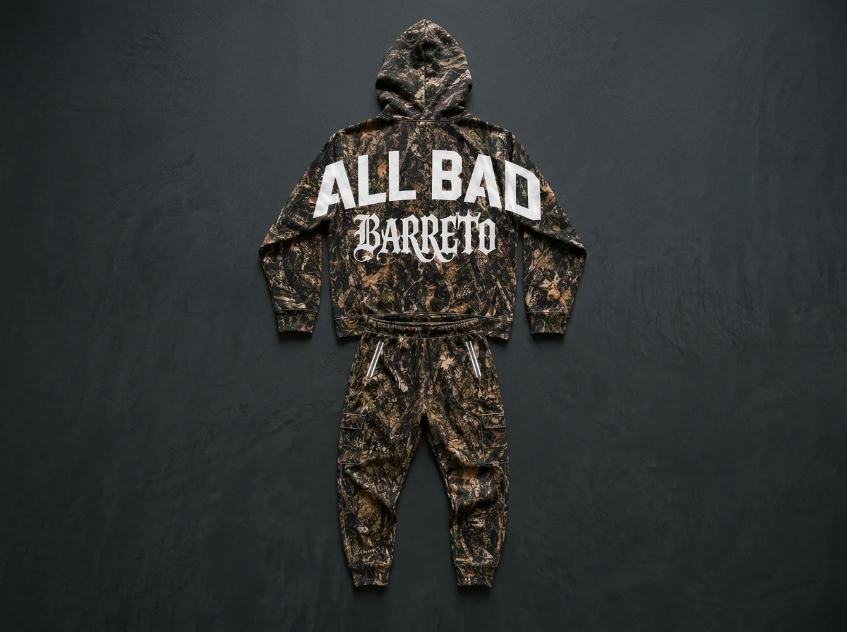 Camo Fleece Hoodie Team Edition — All Bad Barreto