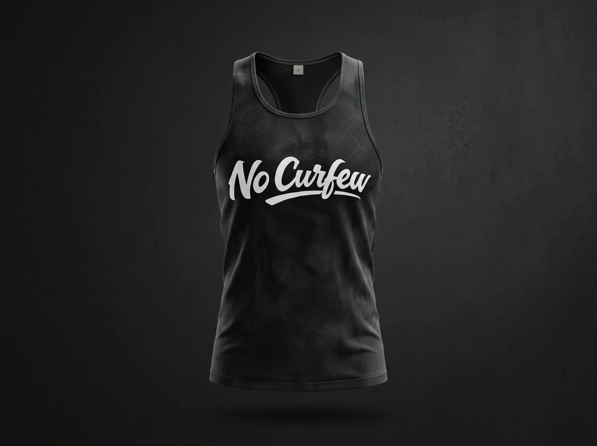No Curfew Lifting Club Stringer Tee