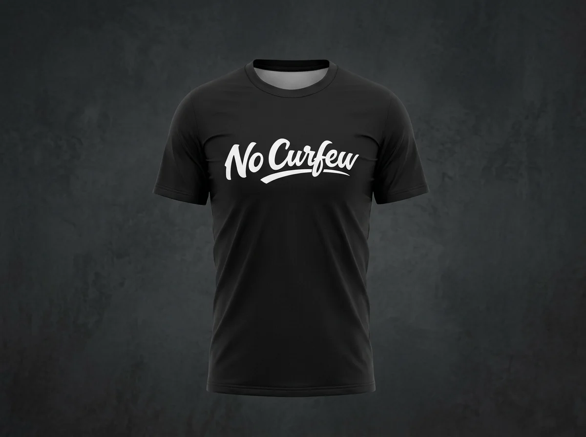 No Curfew Lifting Club Oversized Tee