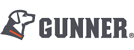 Gunner logo with a stylized dog head