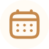 Calendar icon with a grid of dates