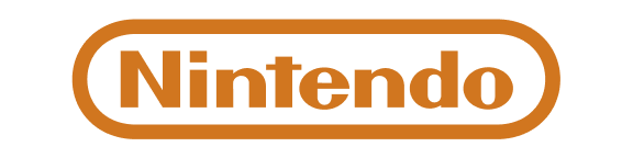 Nintendo logo in black text inside an orange rounded rectangle
