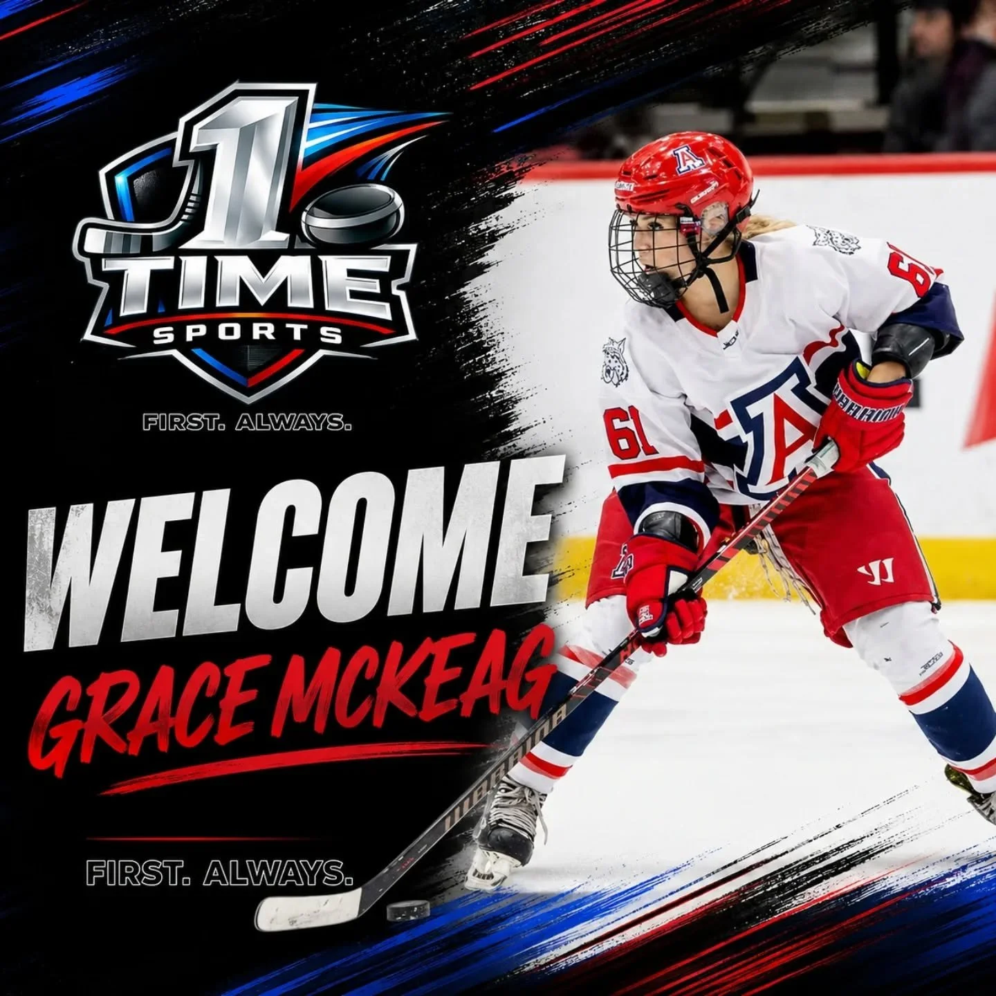 Excited to welcome @grace.mckeag to 1 Time Sports.