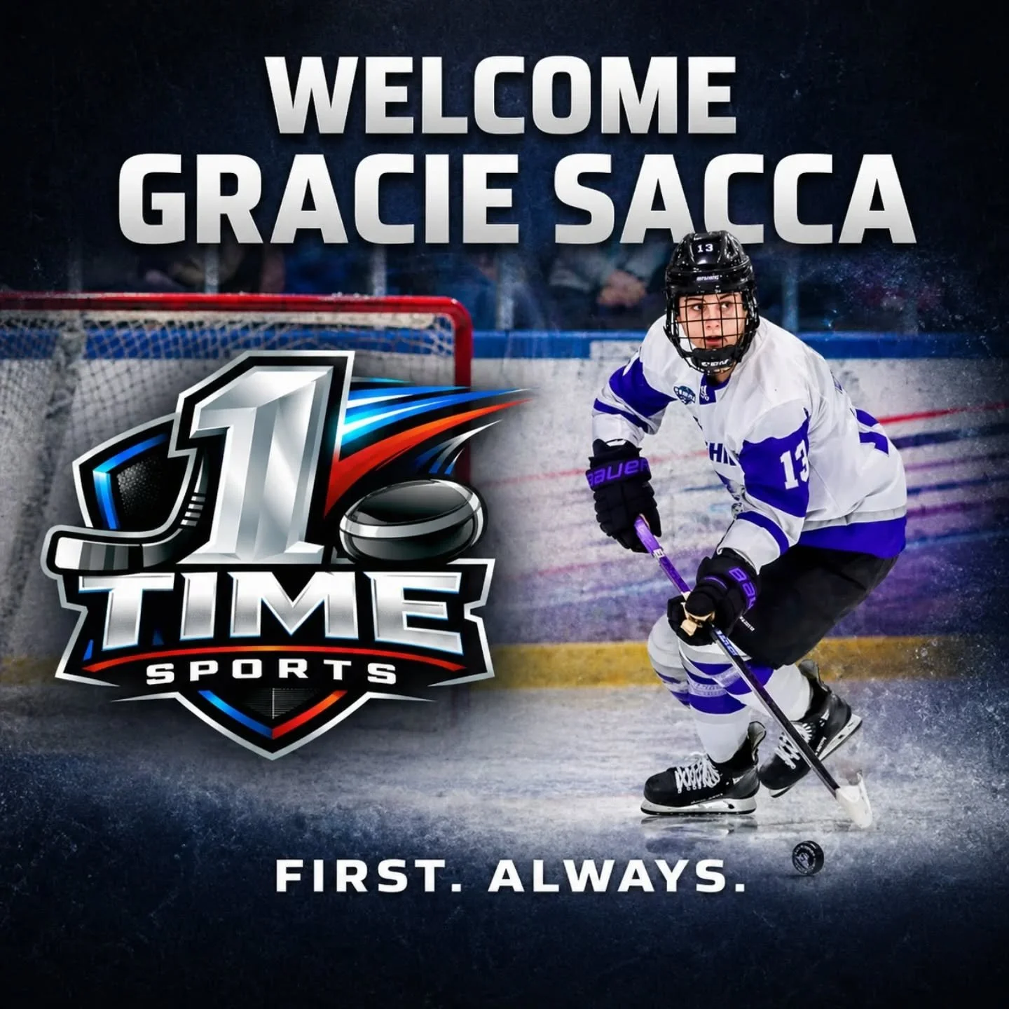Excited to welcome Gracie Sacca @graciesacca to @1_time_sports .