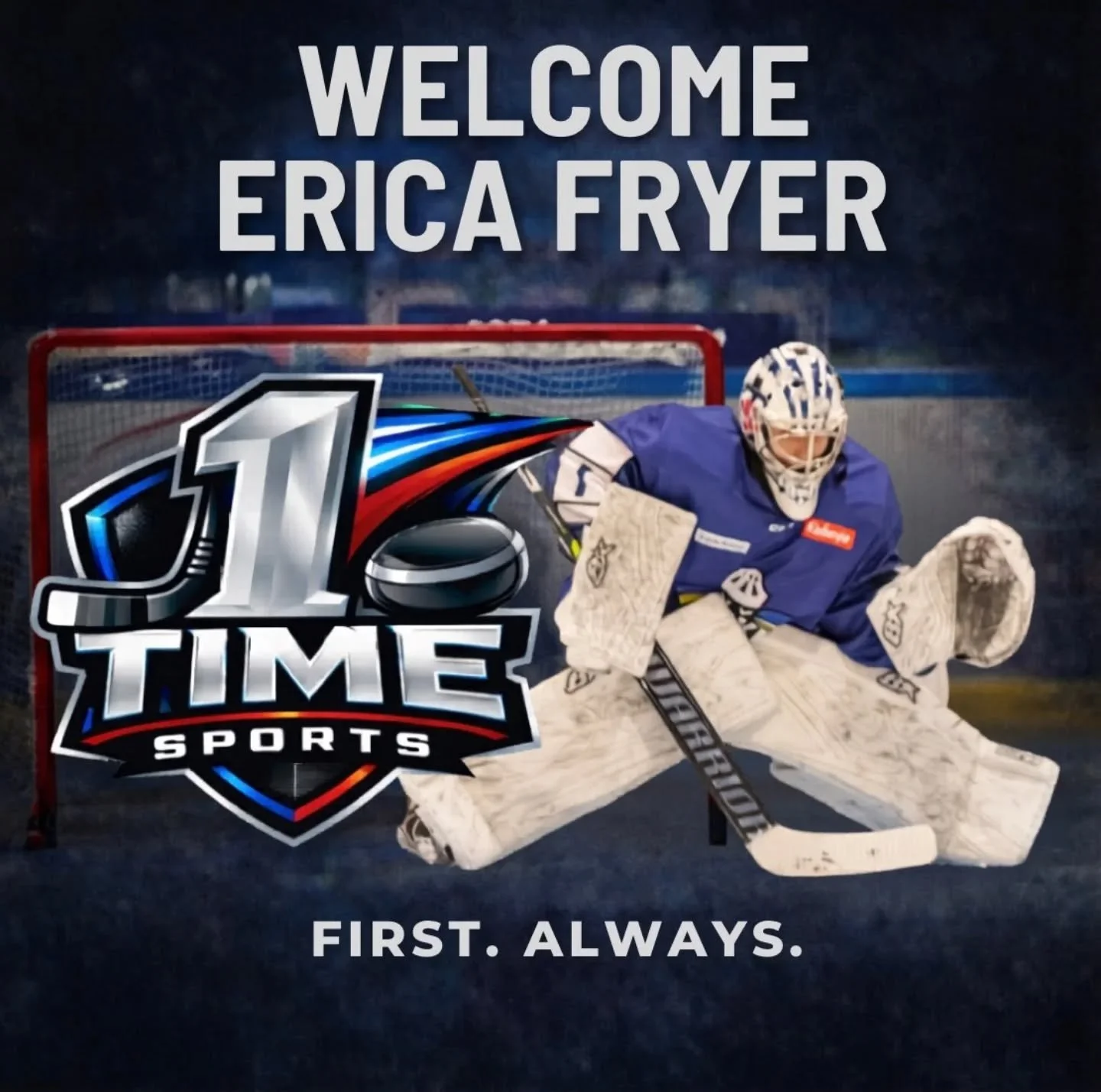 Excited to welcome Erica Fryer to @1_time_sports .