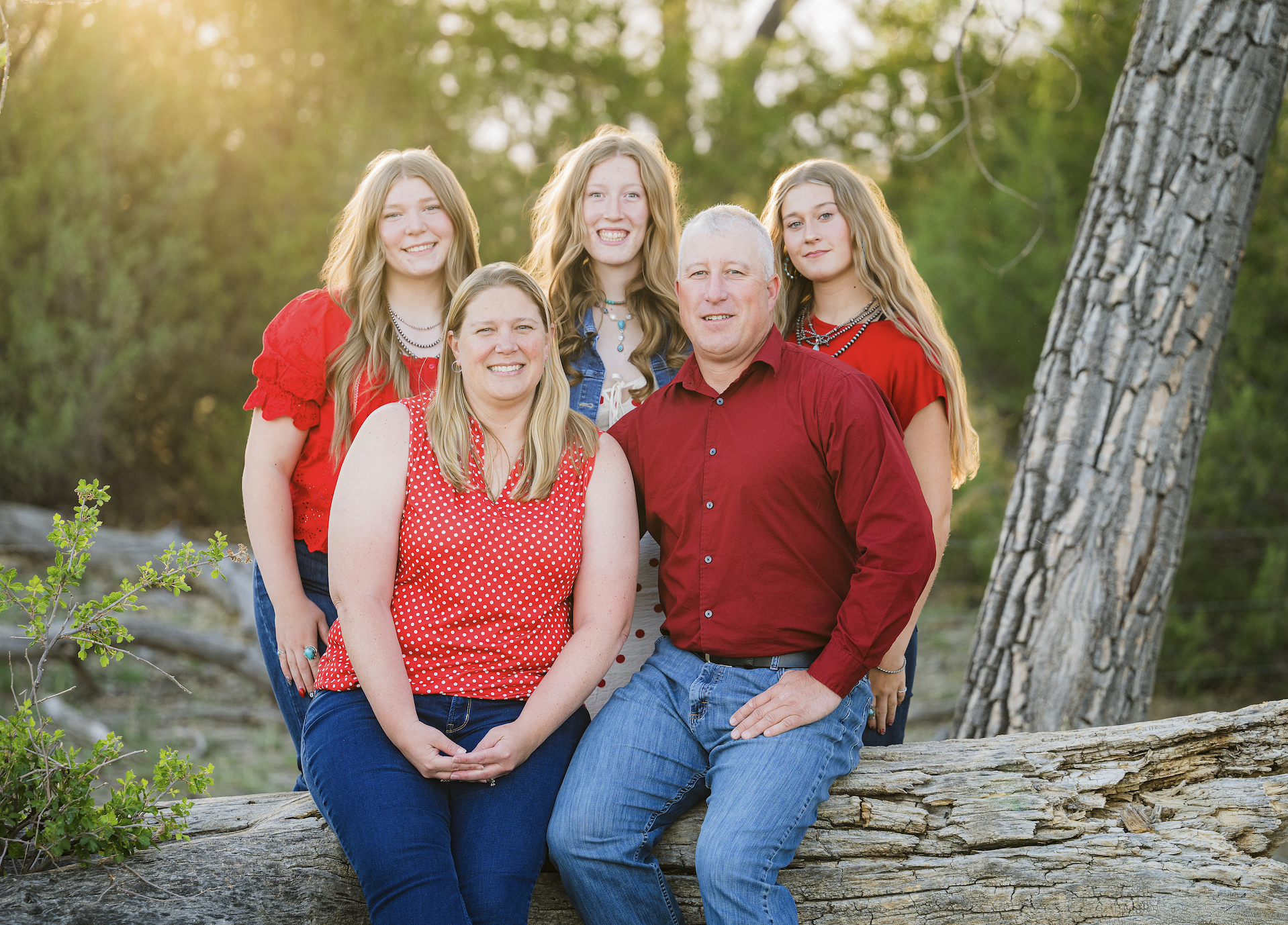 Joe Speckner, candidate for Wyoming House District 5, with his family.