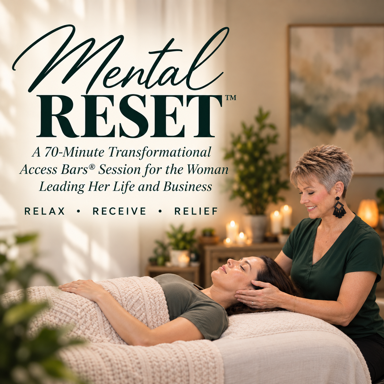 For the Woman Leading her Life and her Business whose mind will not stop. A 90-minute session