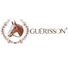 Guerisson logo featuring a horse's head inside a circular wreath.
