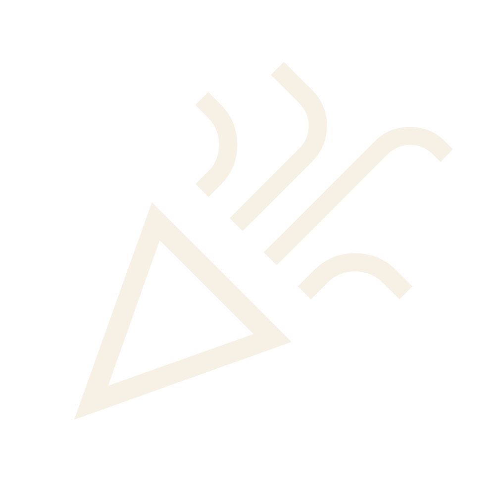 An icon of a pencil with three lines emanating from it, representing writing or drawing.