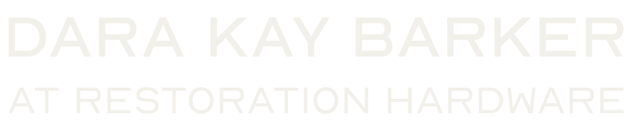 Dara Kay Barker at Restoration Hardware