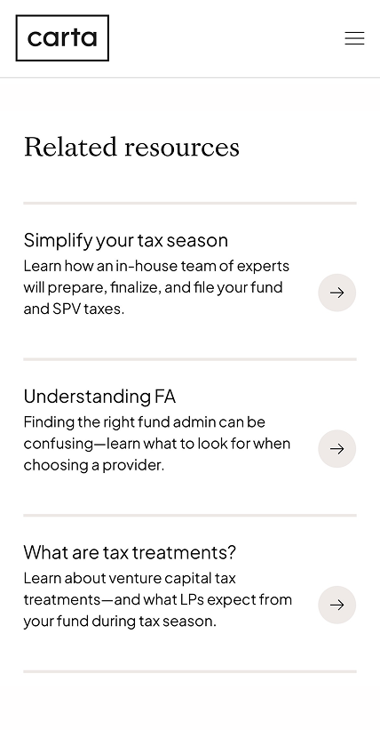Mobile responsive fintech website redesign