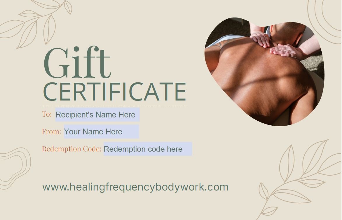 Custom Gift Certificate