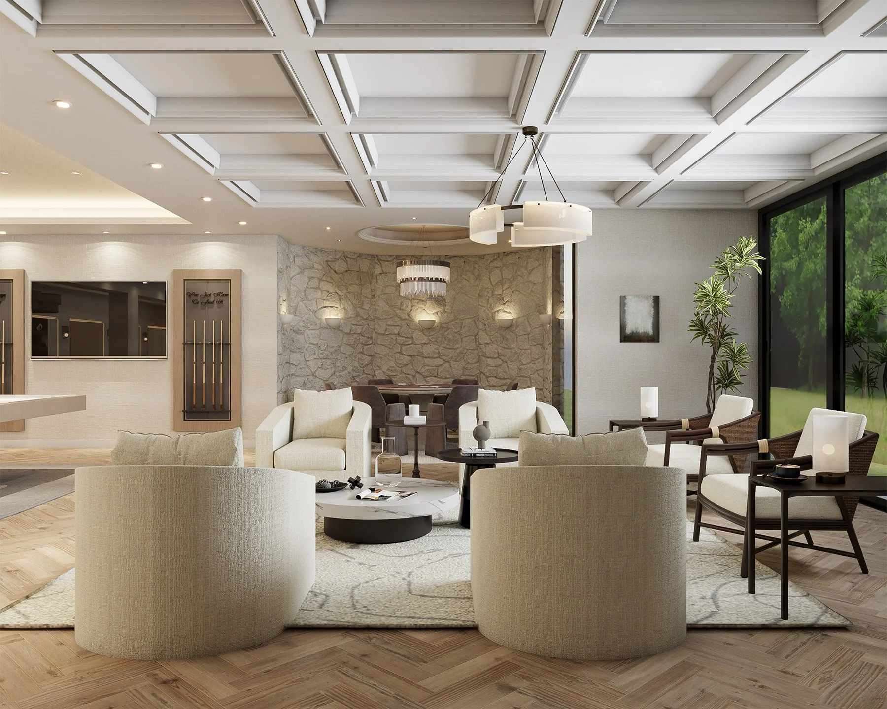 An image of The Float House, lake house basement design