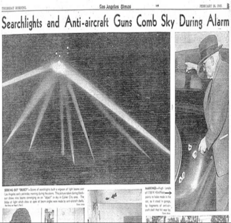 Mystery lights over los angeles 1947