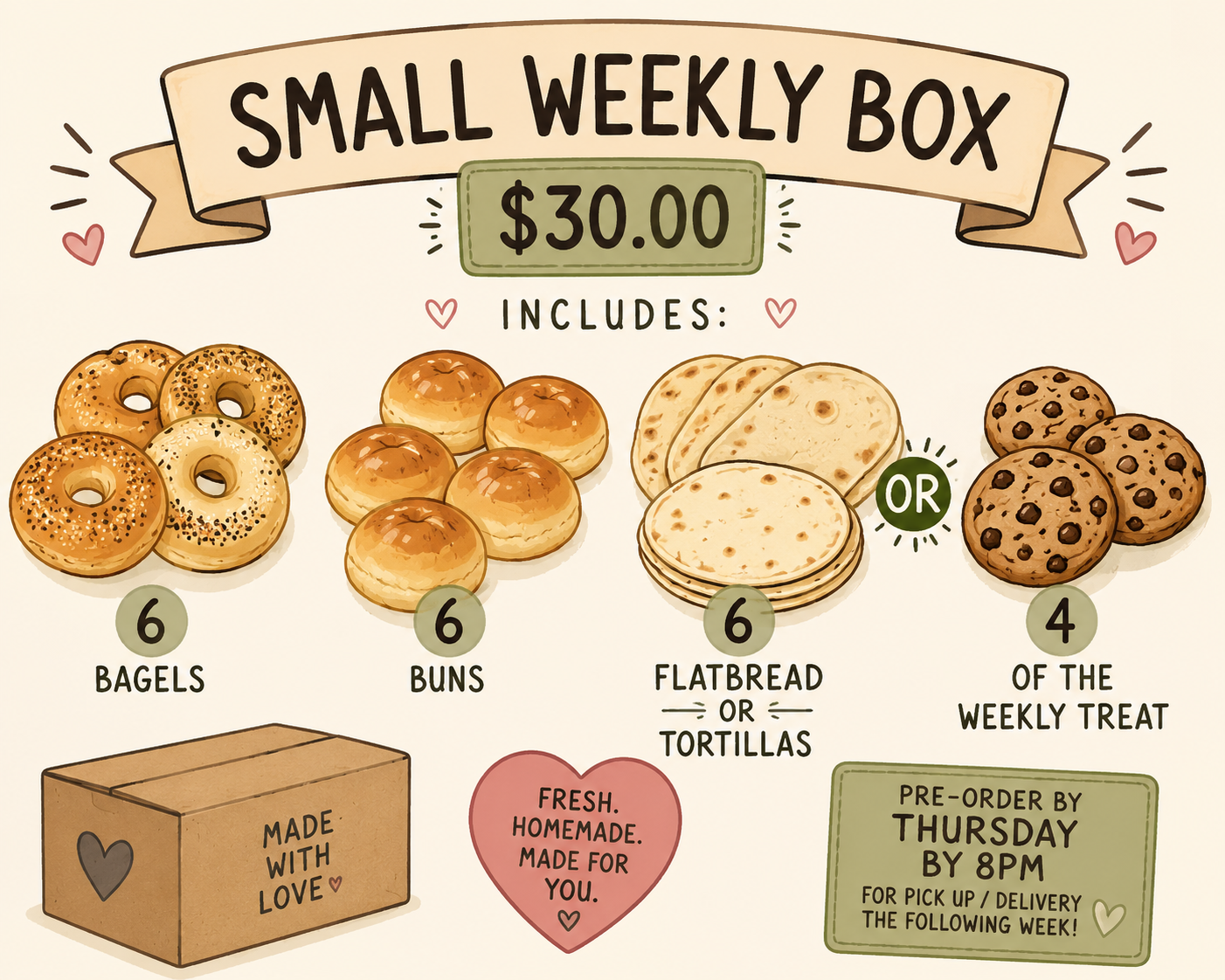 Small Weekly Box - $30