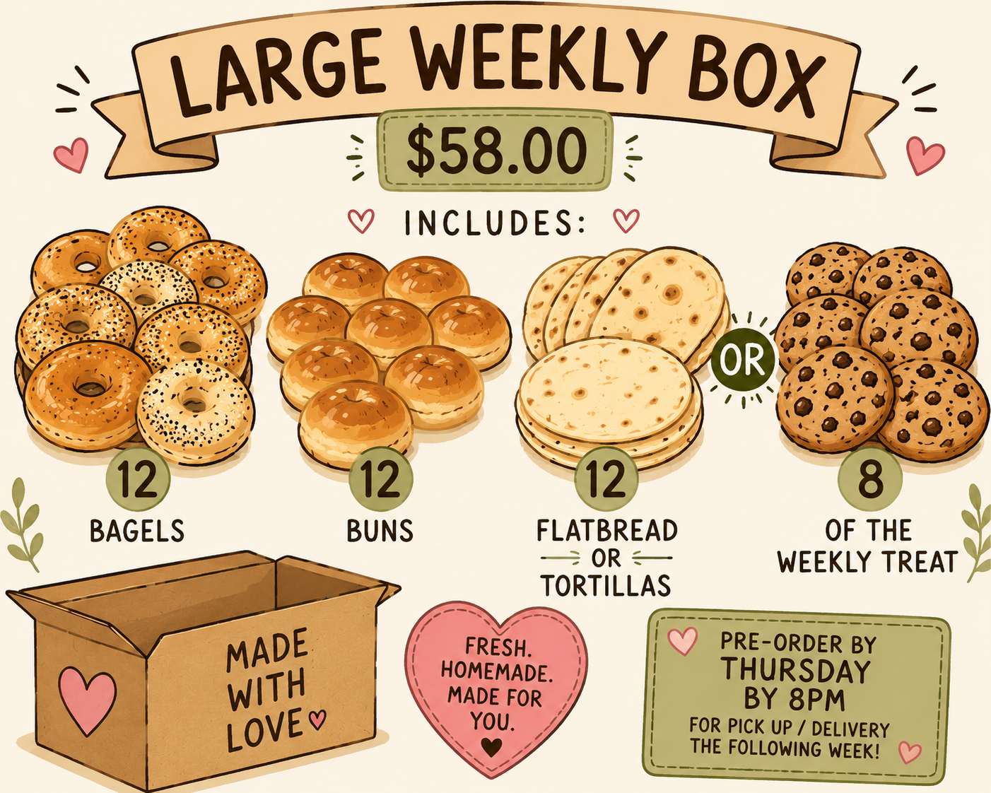 Large Weekly Box - $58