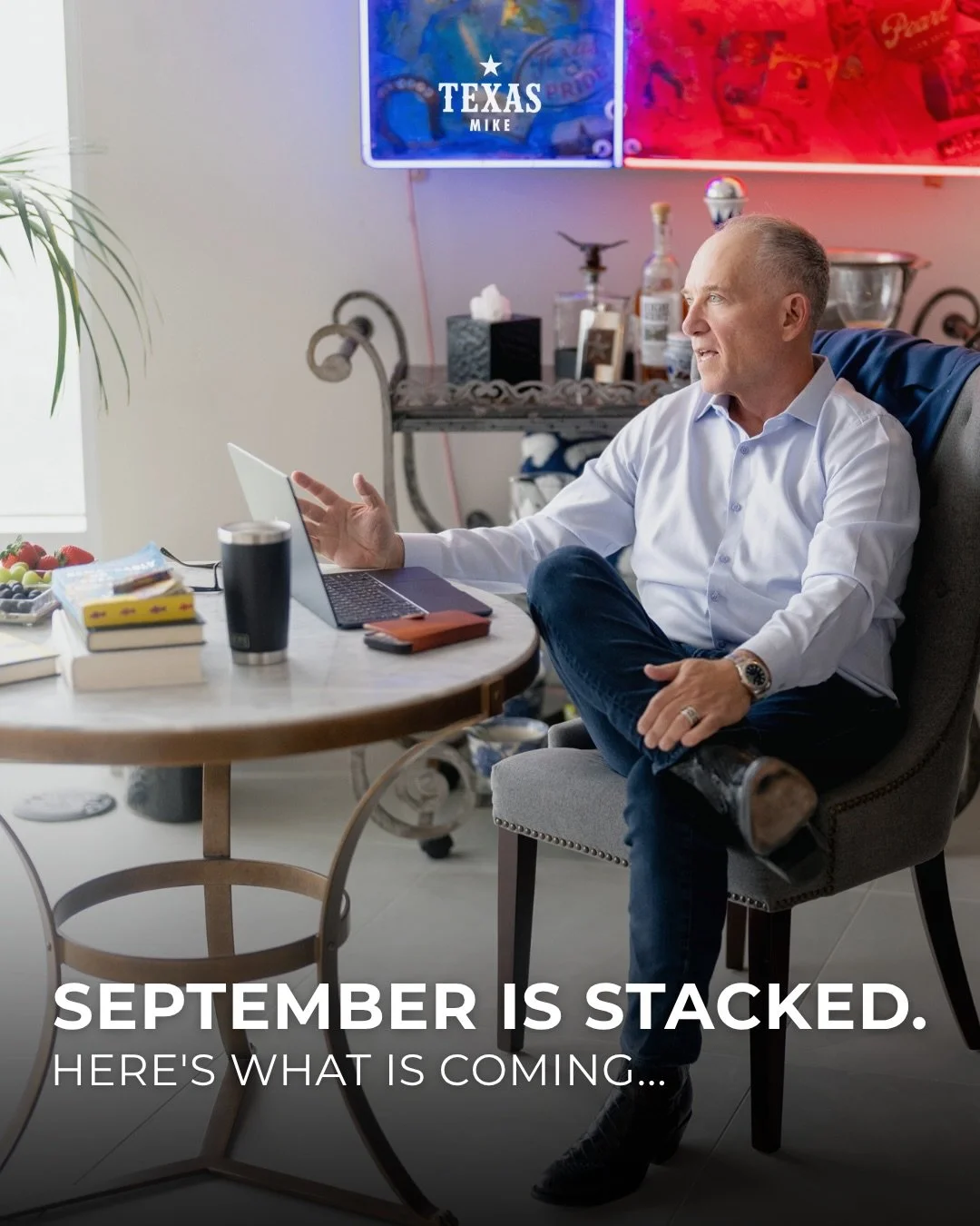 September&rsquo;s loaded with good stuff &mdash; events for the community, conversations with great people, and more strategies for a happy, successful life. Follow along so you don&rsquo;t miss it!

#TexasMike #Interview #Positivity #AustinEvents #C