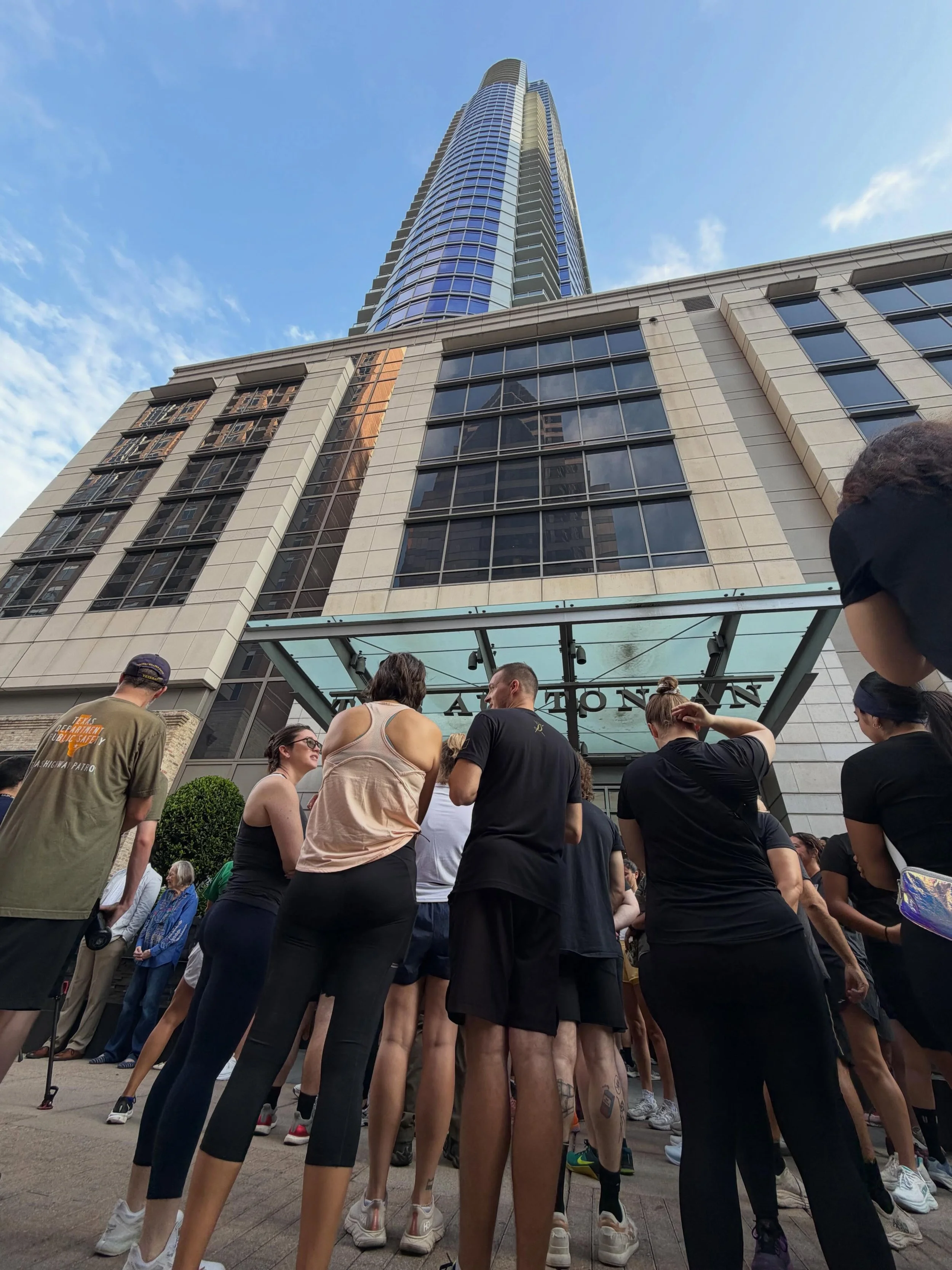 Shout out to the 200 first responders that commemorated the 25th remembrance of September 11,2001 by racing up the Austonian tower in full gear. A second shout out to our residents, vendors , and friends that donated over 40k to the 100 Club of Centr