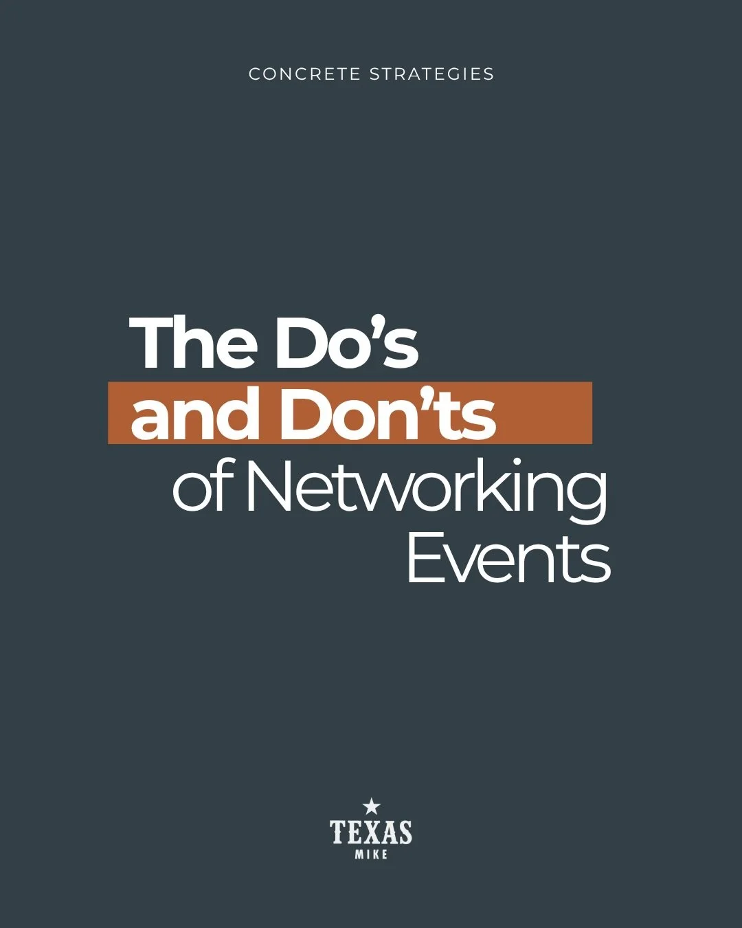 With Texas Mike Happy Hour happening tomorrow, it felt like the ideal time to talk networking.

Whether you&rsquo;re looking to meet potential employers, business partners, clients, or simply more people in your industry, knowing how to work a room c