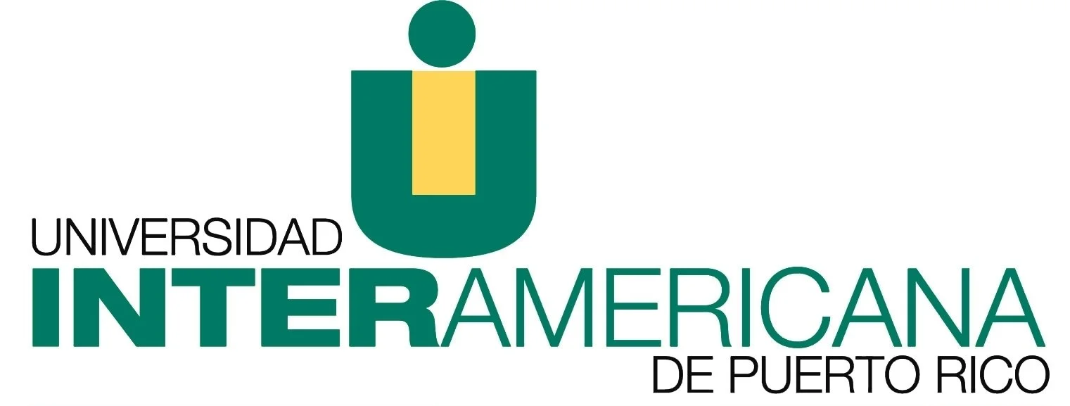 Logo de la Universidad Interamericana de Puerto Rico con un símbolo abstracto y texto