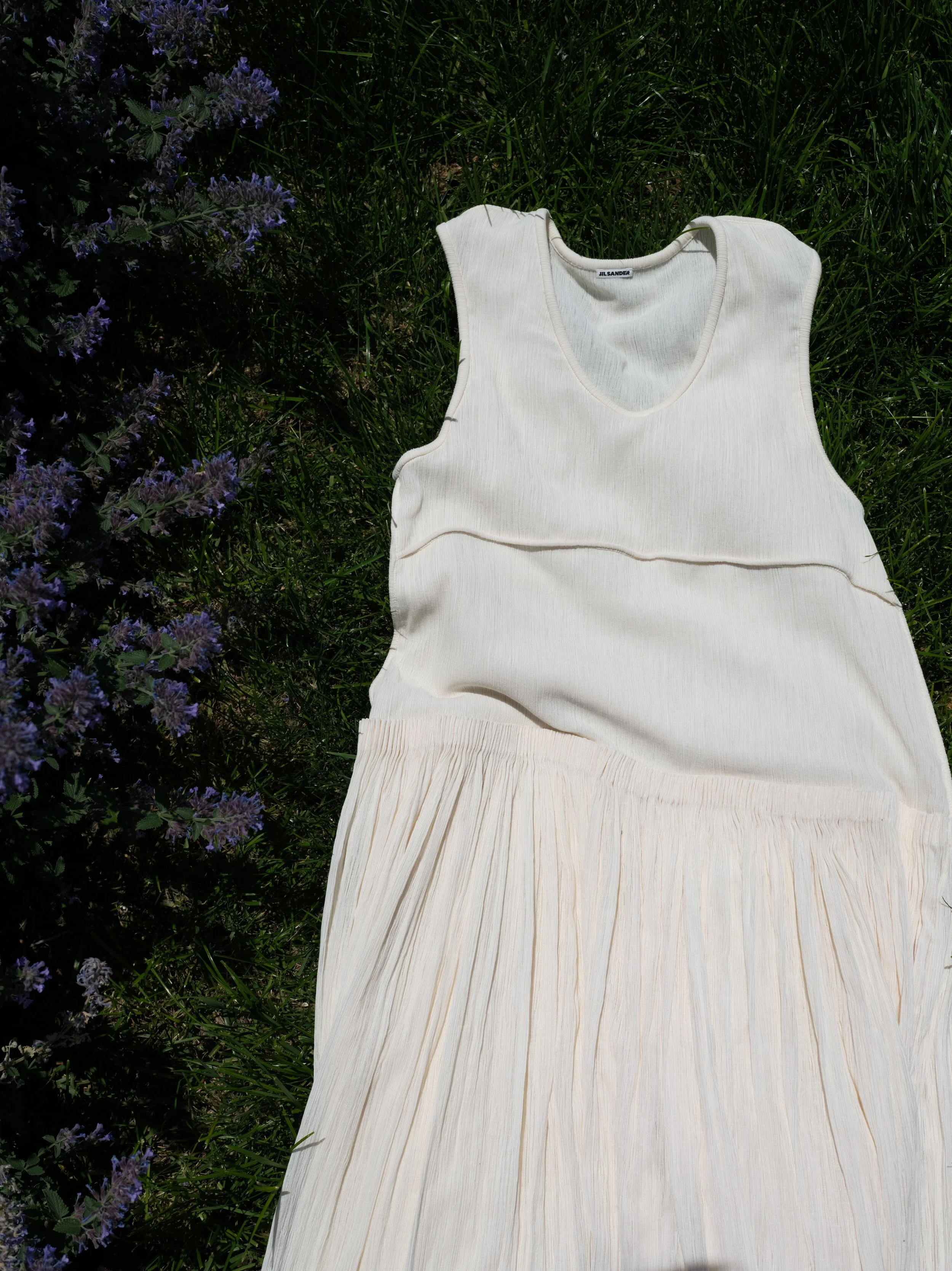 Jil Sander drop waist dress