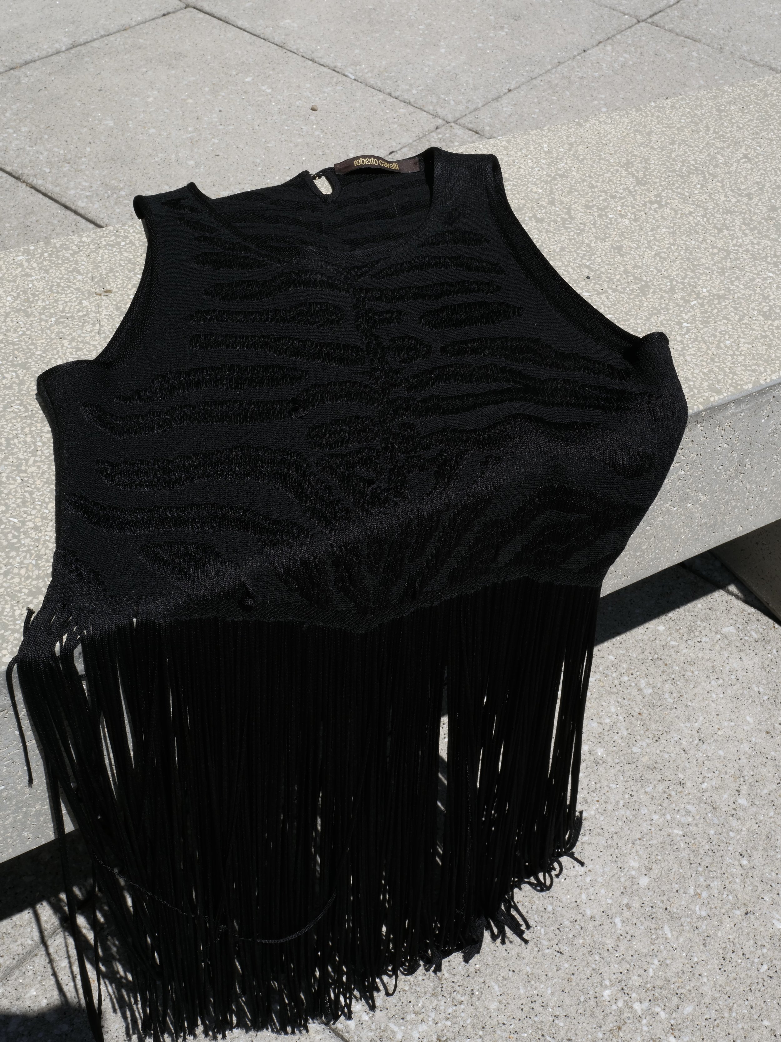 Roberto Cavalli Fringe Top