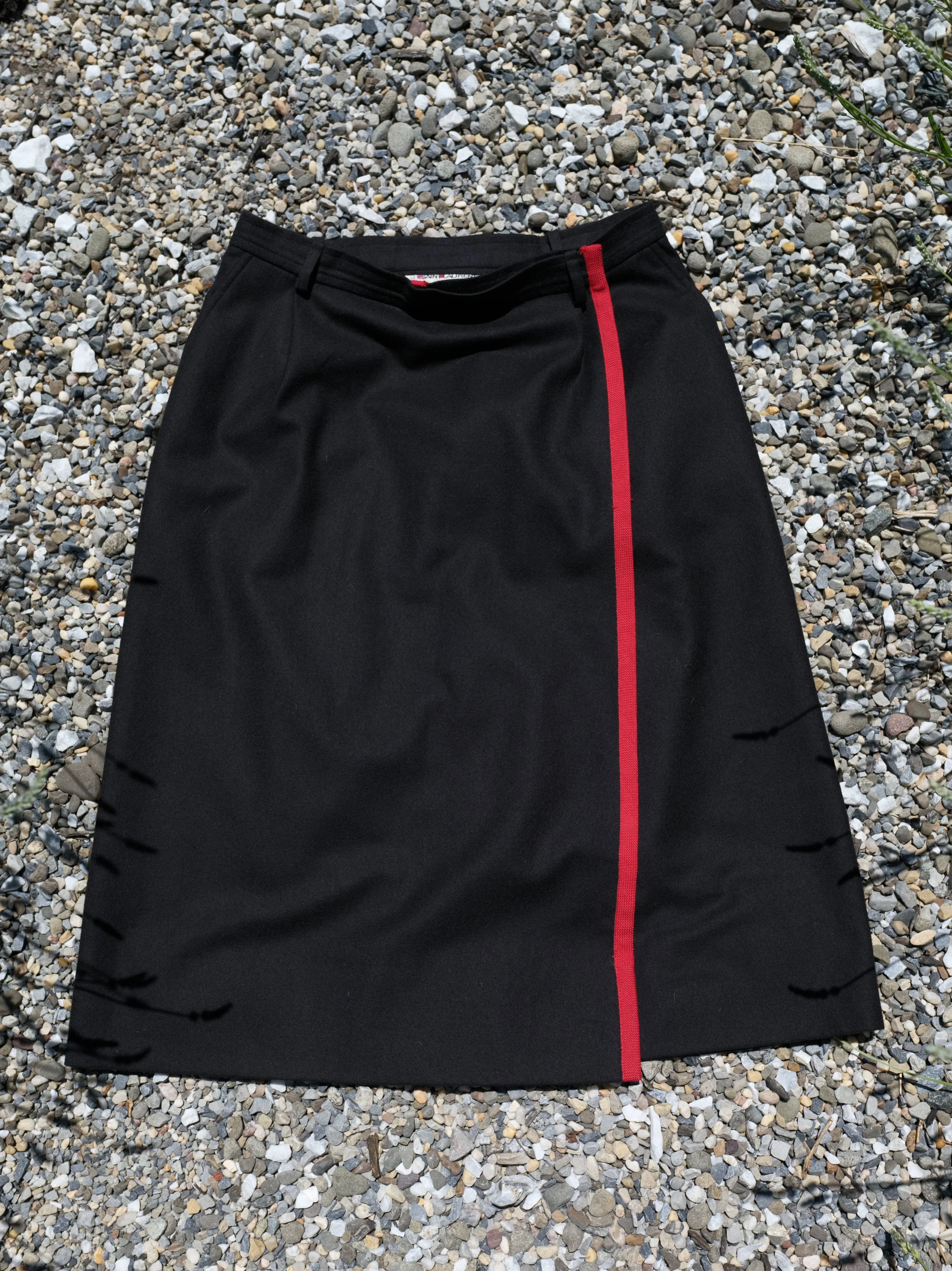 Yves Saint Laurent wool wrap skirt