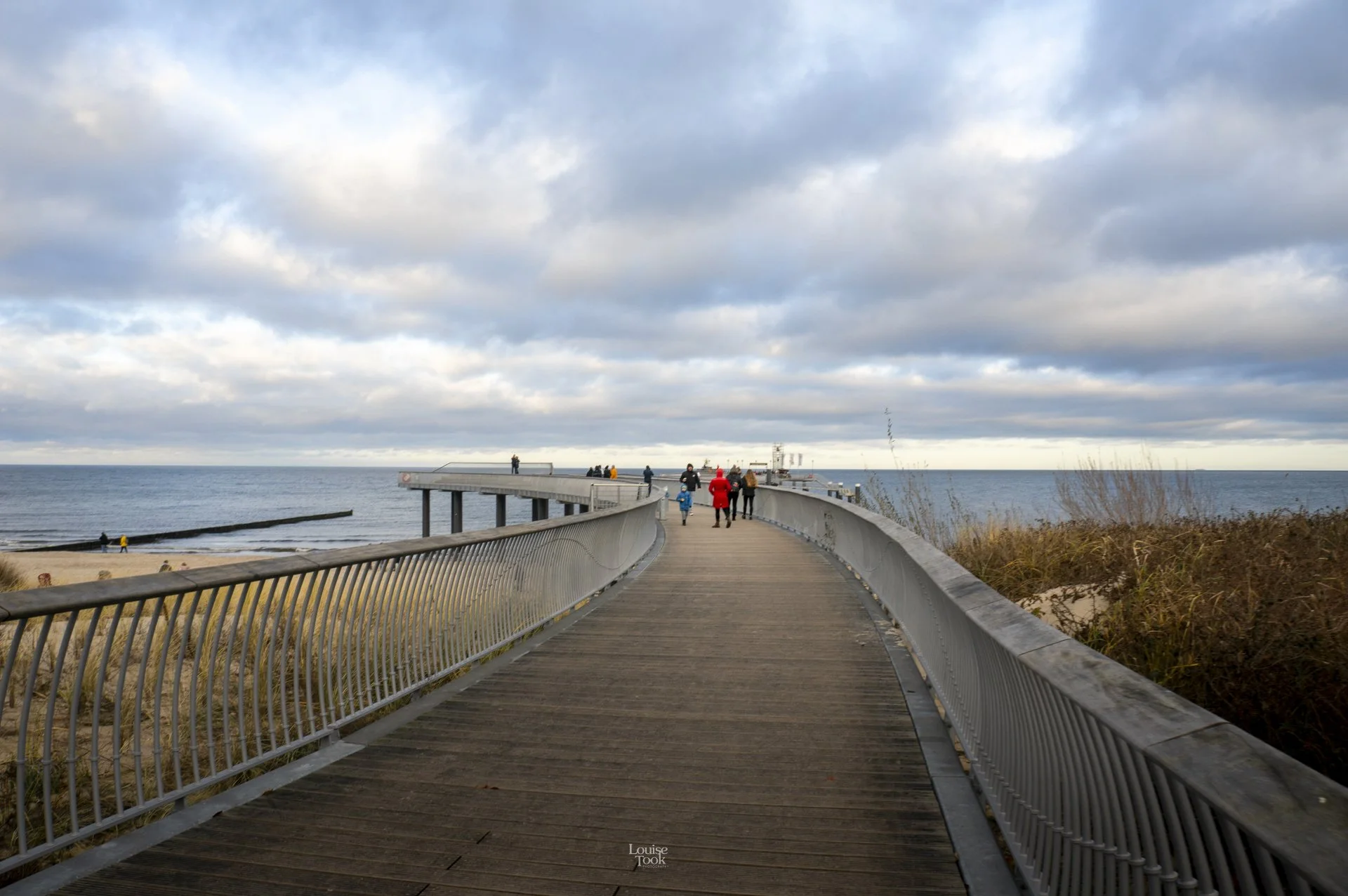 A stunning landscape travel photography image showing the north coast of Germany, at Usedom on the Baltic Sea or Ostsee as it is known in German.
