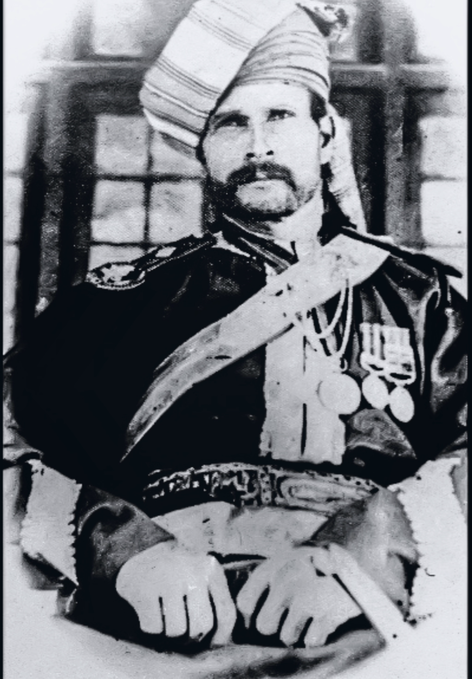 Shahzad Mir Khan of the 7th Bengal Lancers, Omar Kahn’s great grandfather, in uniform