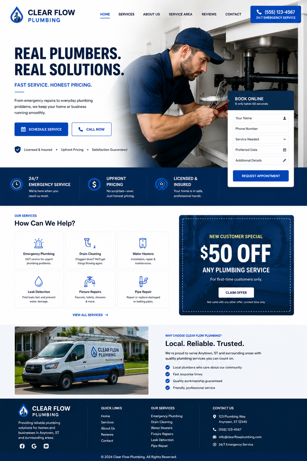 Clear Flow Plumbing Concept