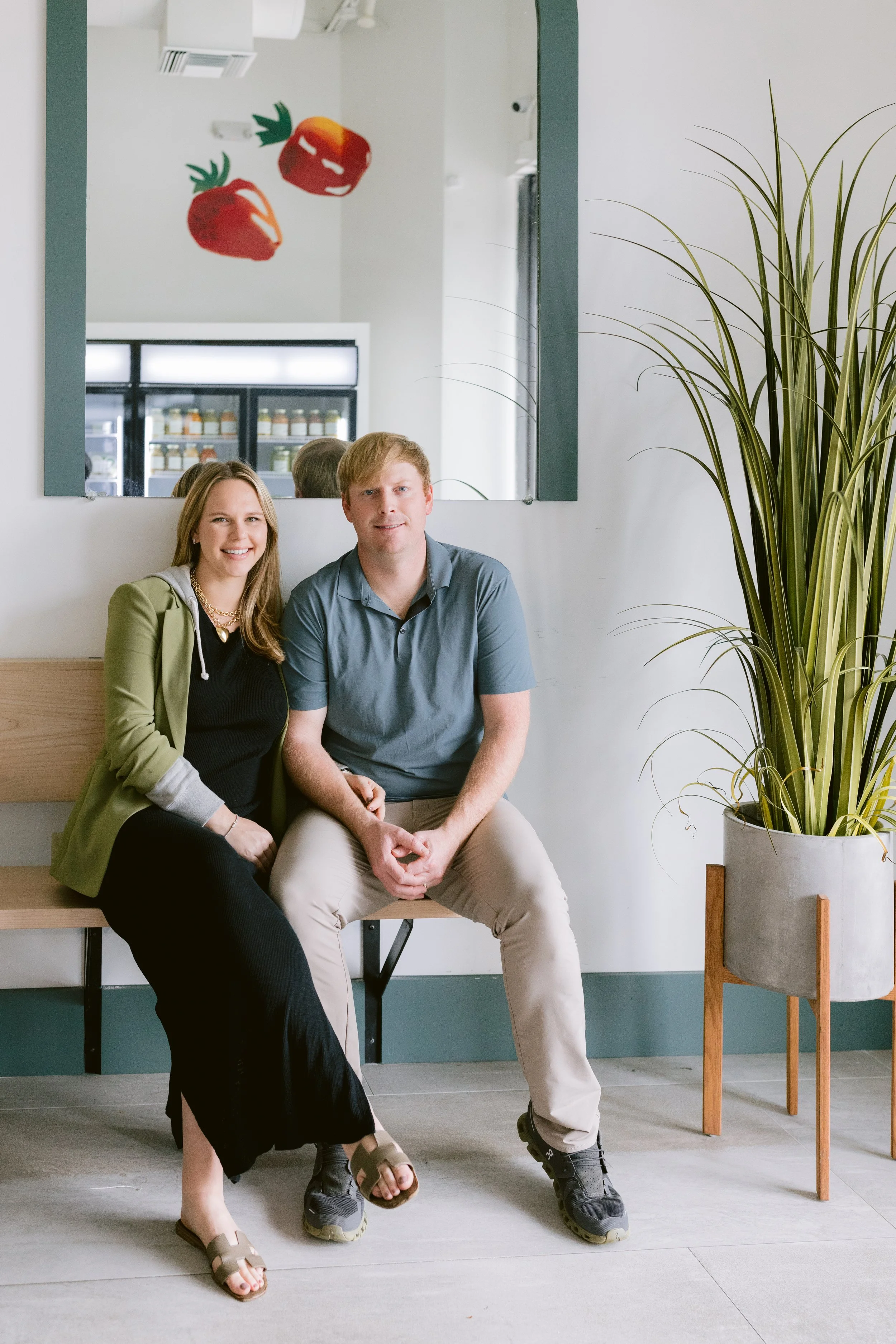 Blair and Rachel Kern, owners of Green Fork & Straw Houston locations