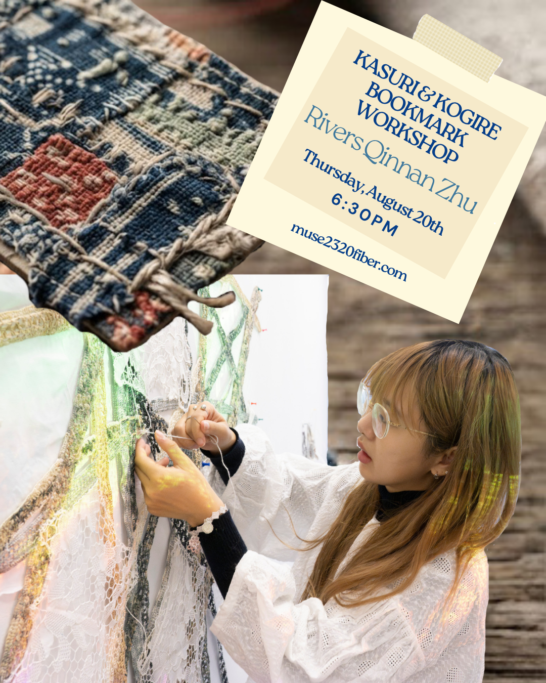 Kasuri & Kogire Bookmark Workshop