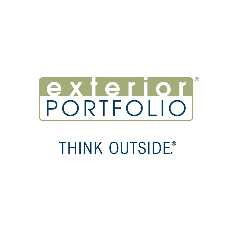 Logo for exterior portfolio with the slogan T H I N K  O U T S I D E.