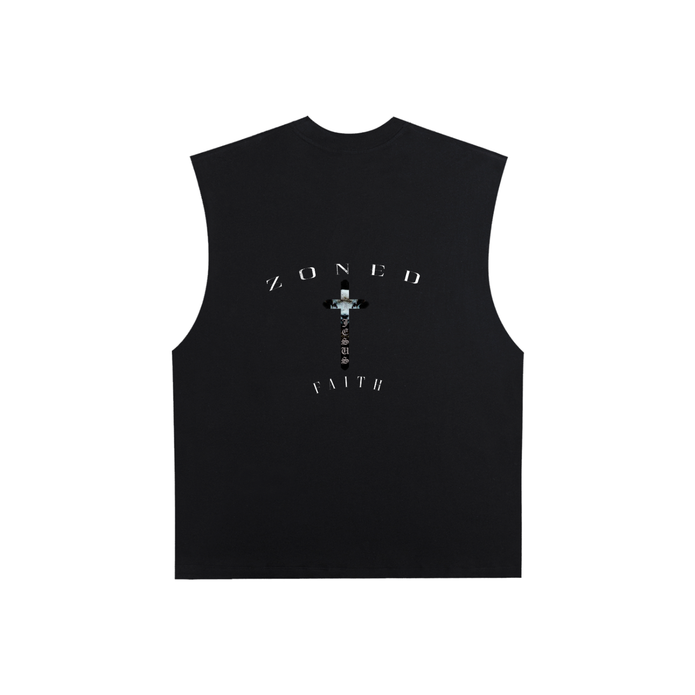 Raw Edge Cotton Tank Top