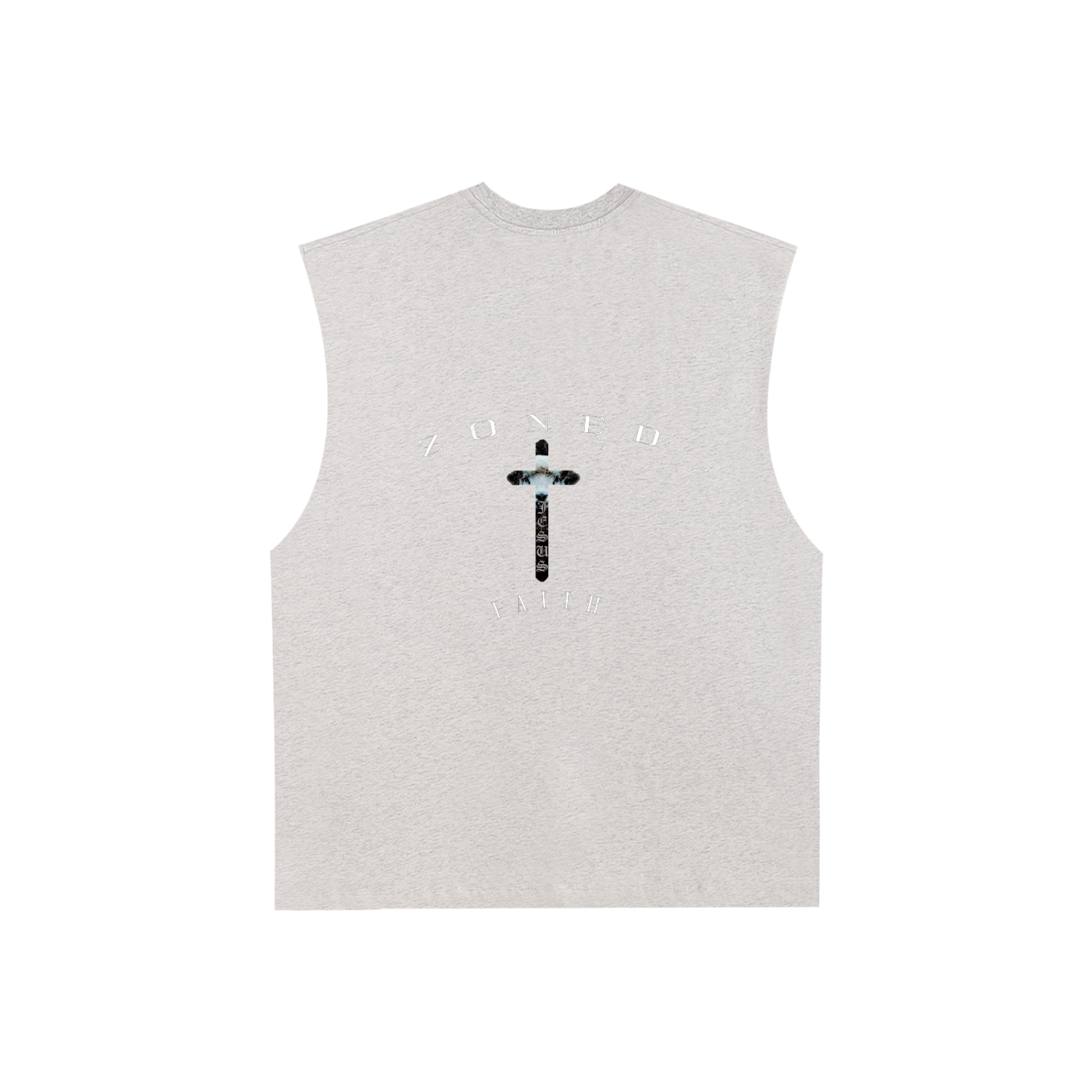 Raw Edge Cotton Tank Top