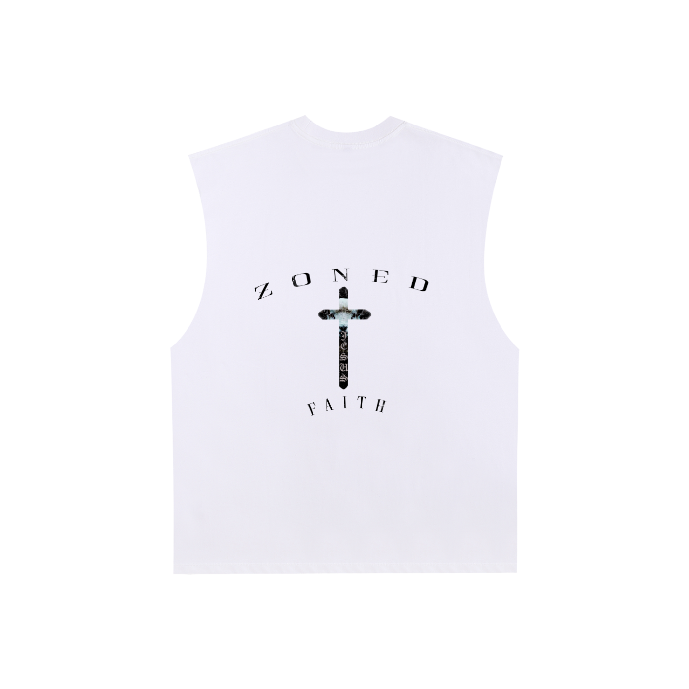 Raw Edge Cotton Tank Top