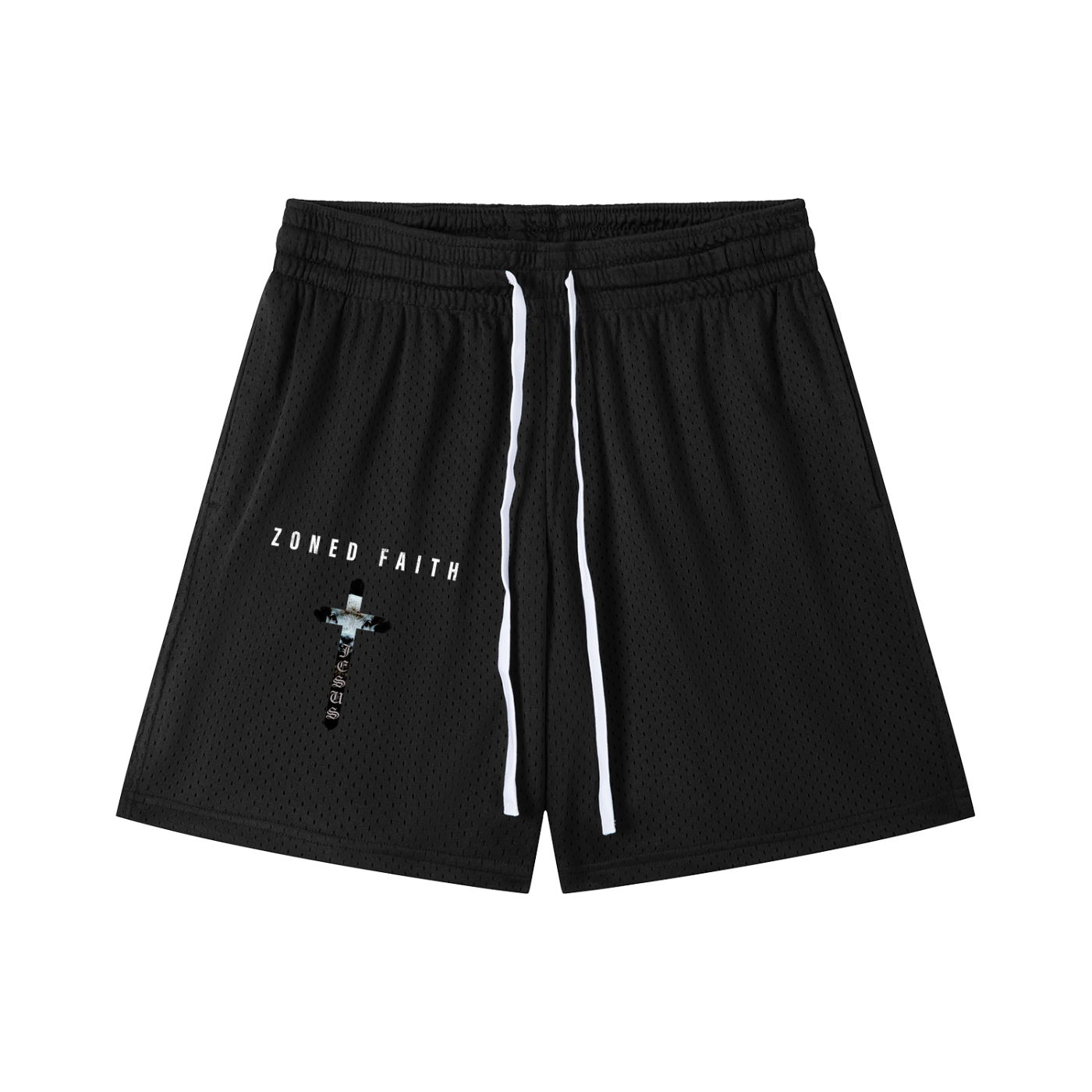 Mesh Drawstring Shorts